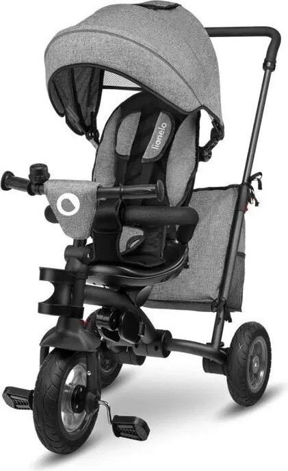 Lionelo - Detská trojkolka TRIS sivá