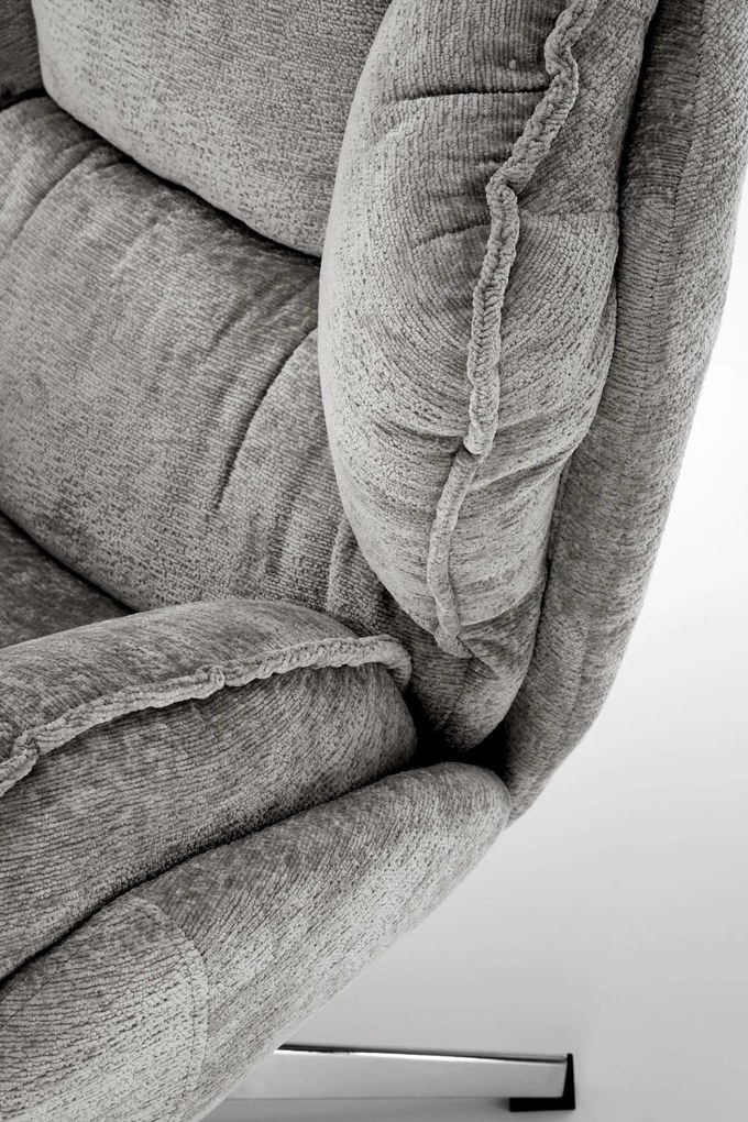 Otočné křeslo Guido popelavě šedé