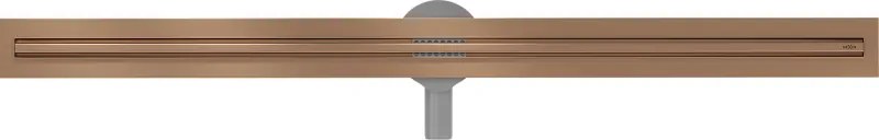 Mexen Flat 360° Slim sprchový žľab 130 cm, medená matná, 1C41130