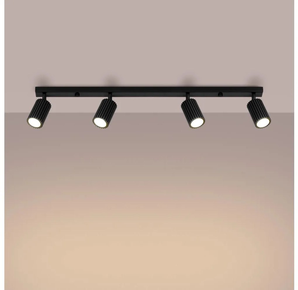 Brilagi - Bodové svietidlo CRESTO 4xGU10/10W/230V čierna