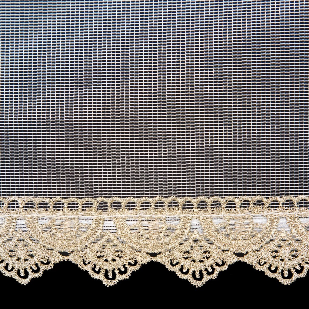 ZÁCLONA NA KRÚŽKOCH VIVIAN 300X150 CM BIELA