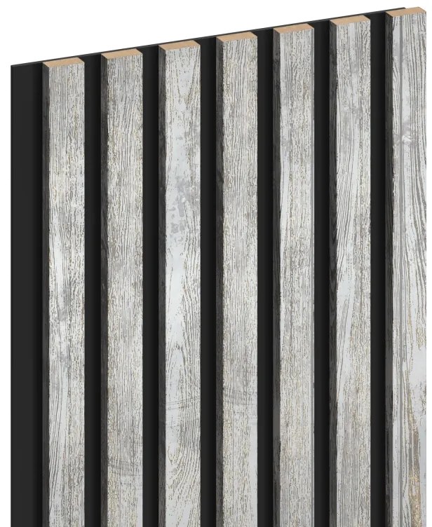 Mexen Lam-B, stenové lamely 275 × 31,5 cm, HDF doska 4 mm, dub bielený, S100-275317-2812-064