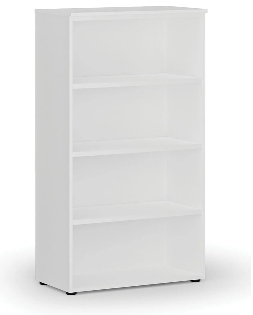 Kancelársky regál PRIMO WHITE, 800 x 420 x 1434 mm, biela