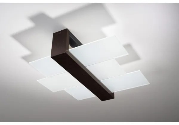 Sollux SL.0074 - Stropné svietidlo FENIKS 2 2xE27/60W/230V wenge