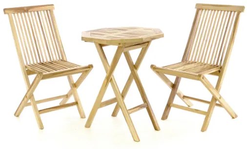 Divero 2285 Záhradný nábytok z tíkového dreva