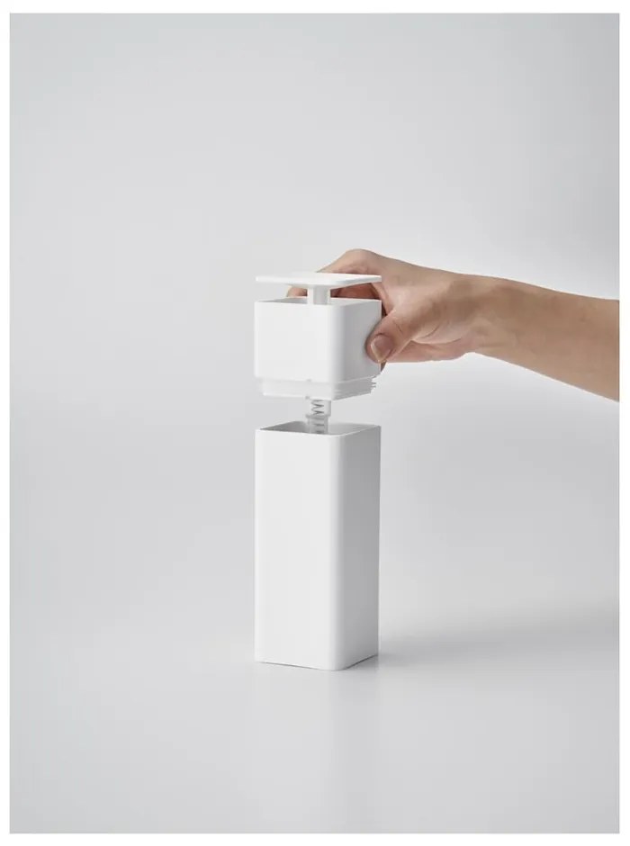 Biely dávkovač saponátu Yamazaki Tower, 250 ml