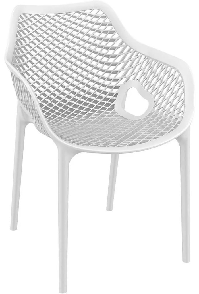 AIR XL záhradná stolička white