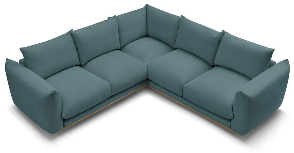 Modrá rohová pohovka Ernest – Bobochic Paris