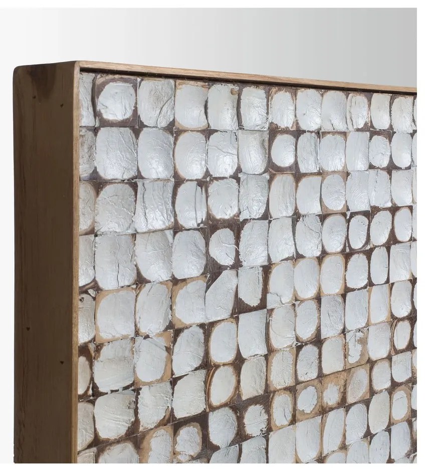 Čelo postele z mangového dreva v bielo-prírodnej farbe 174x60 cm Kron - Kave Home