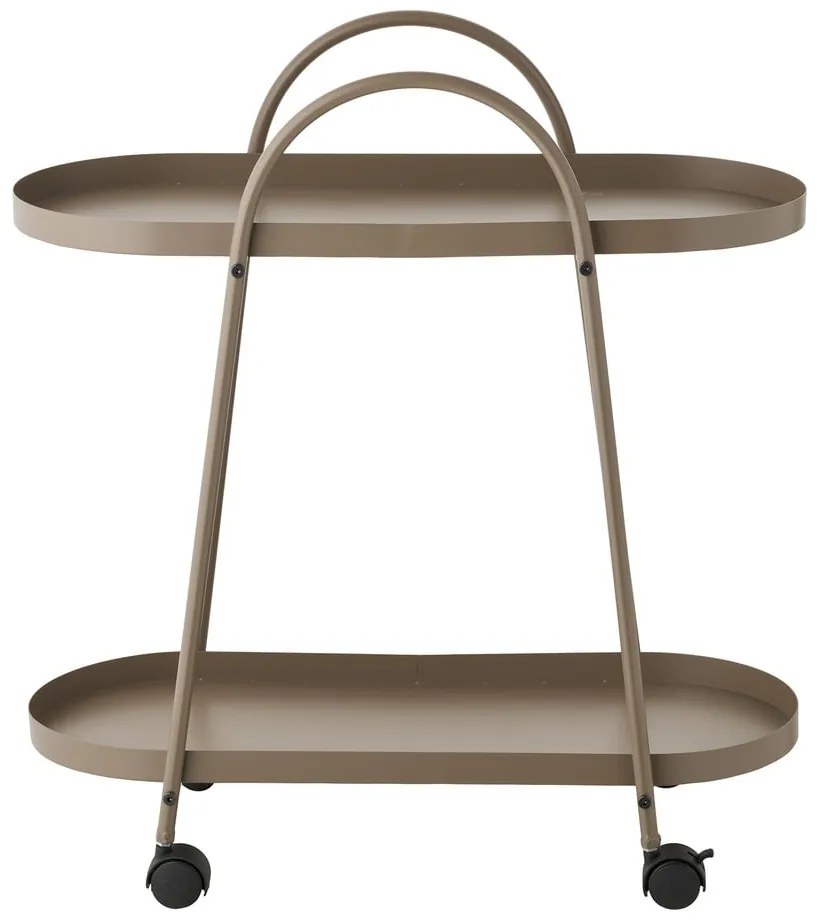Kovový servírovací stolík na kolieskach 27,5x60 cm Empoli – House Nordic