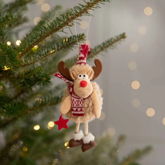 Vianočná ozdoba HAKON sobík 800530