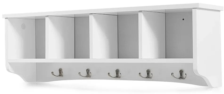 Nástenný vešiak na kabáty so skladovacími priestormi