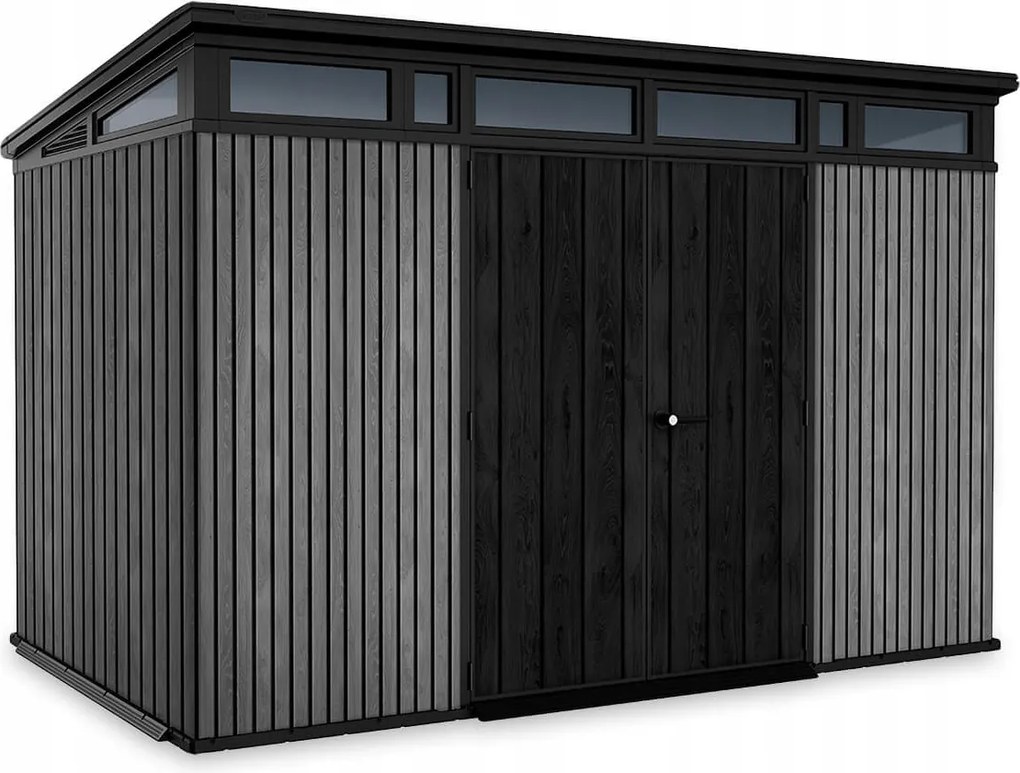 Záhradný domček na náradie Penthouse 11x7 Keter na náradie Veľký šedý