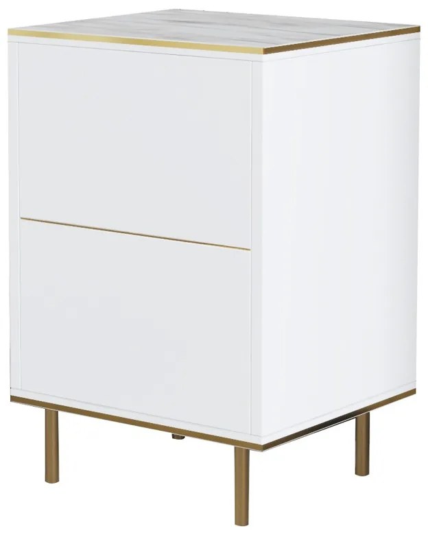Nočný stolík Imaj Marble White