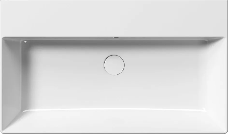 GSI GSI, KUBE X keramické umývadlo 80x47cm, bez otvoru, biela ExtraGlaze, 9422011