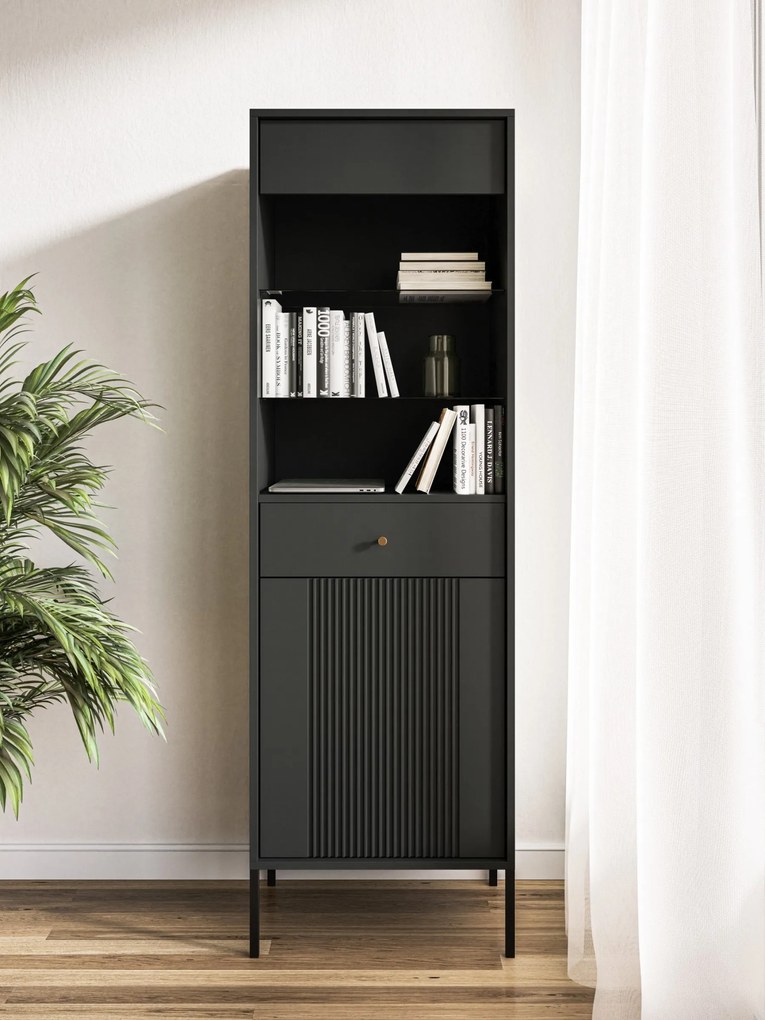 Vitrína Iseo 54 cm čierna