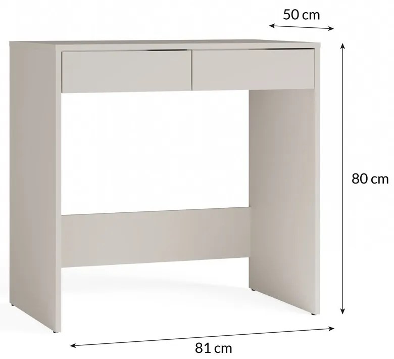 Toaletný stolík Micras 1 (kašmír). Akcia -20%. Vlastná spoľahlivá doprava až k Vám domov. 1132468