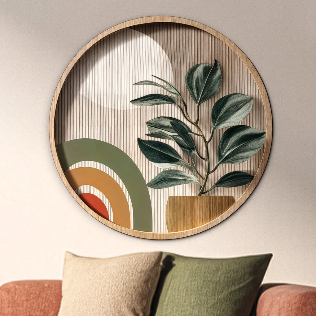 DUBLEZ | Dizajnový obraz z dreva - Rastlina