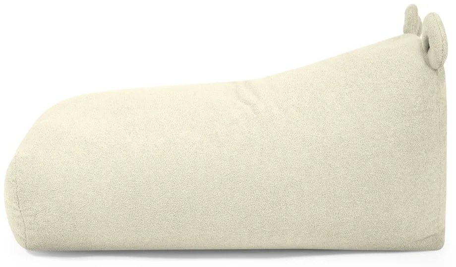 Krémový detský sedací vak z textílie buklé Snug 130 Bear – SLOWDOWN