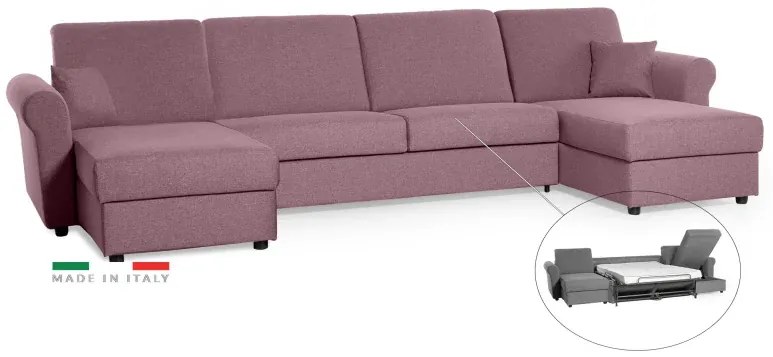 Sedacia súprava na každodenné spanie SAVONA U - rozkladacia, žltá (penelope 08), 140