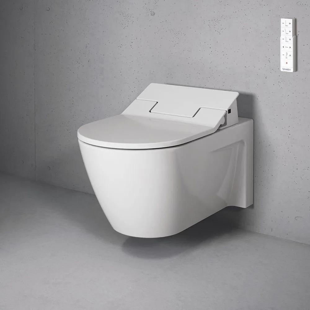 DURAVIT Starck 2 závesné WC s hlbokým splachovaním, pre Sensowash, 375 x 620 mm, biela, s povrchom WonderGliss, 25335900001