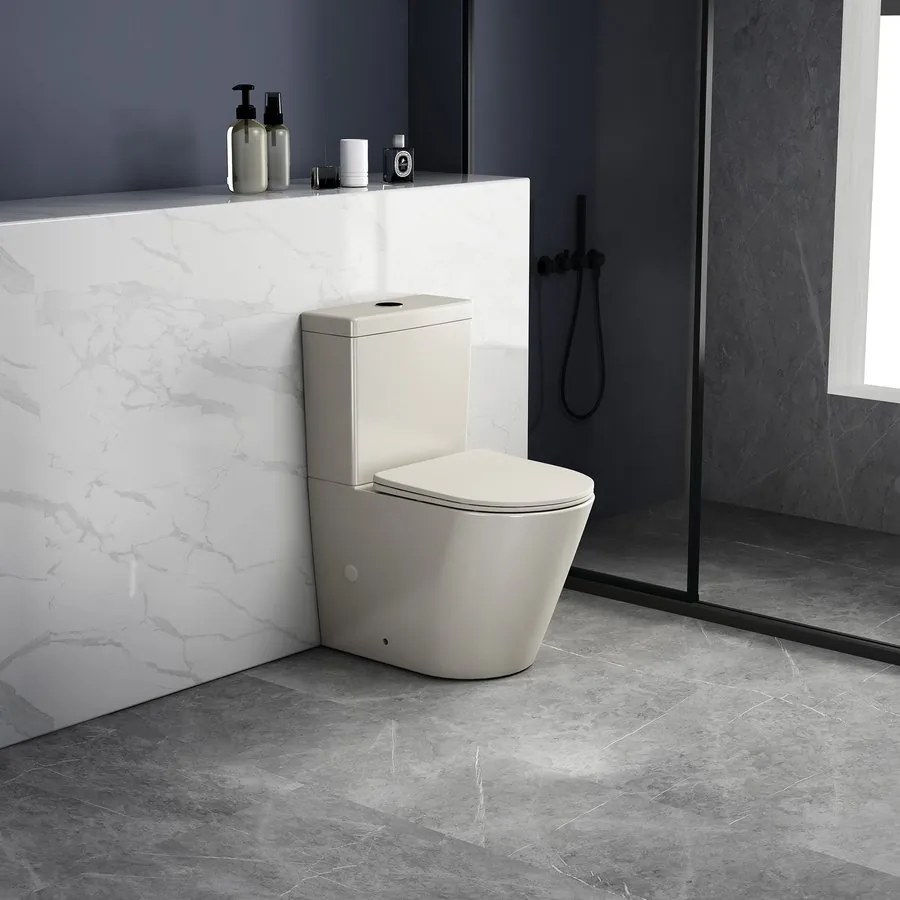 Sapho Sapho, PACO RIMLESS WC kombi misa s nádržkou, spodný/zadný odpad, ivory, PC1012WRBE