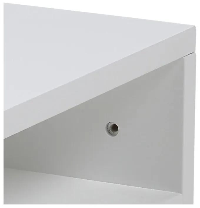 Nočný stolík Ashlan 35 cm biely