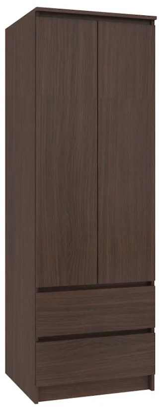 Skriňa ESTRELLA S60 2D2SZ, 60x180x51, sonoma/biela
