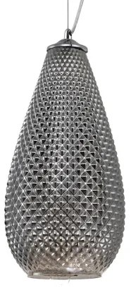 Luster na lanku PETRA 1xE27/60W/230V šedá