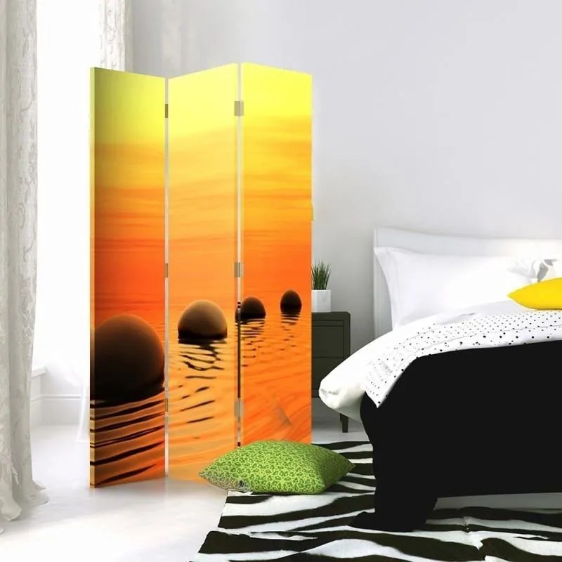 Gario Paraván Sférické zenové kamene Rozmery: 110 x 170 cm, Prevedenie: Otočný paraván 360°