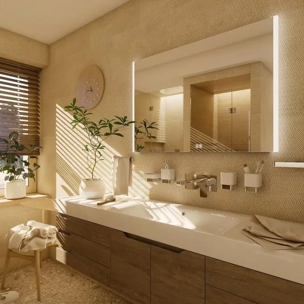 NIMCO ZP 11003VX - LED Kúpeľňové podsvietené zrkadlo 3000-6500K 70x80 cm IP44