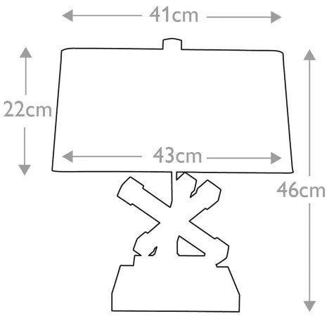 Elstead GN-JACKSON-SQUARE-TL - Stolná lampa JACKSON SQUARE 1xE27/60W/230V