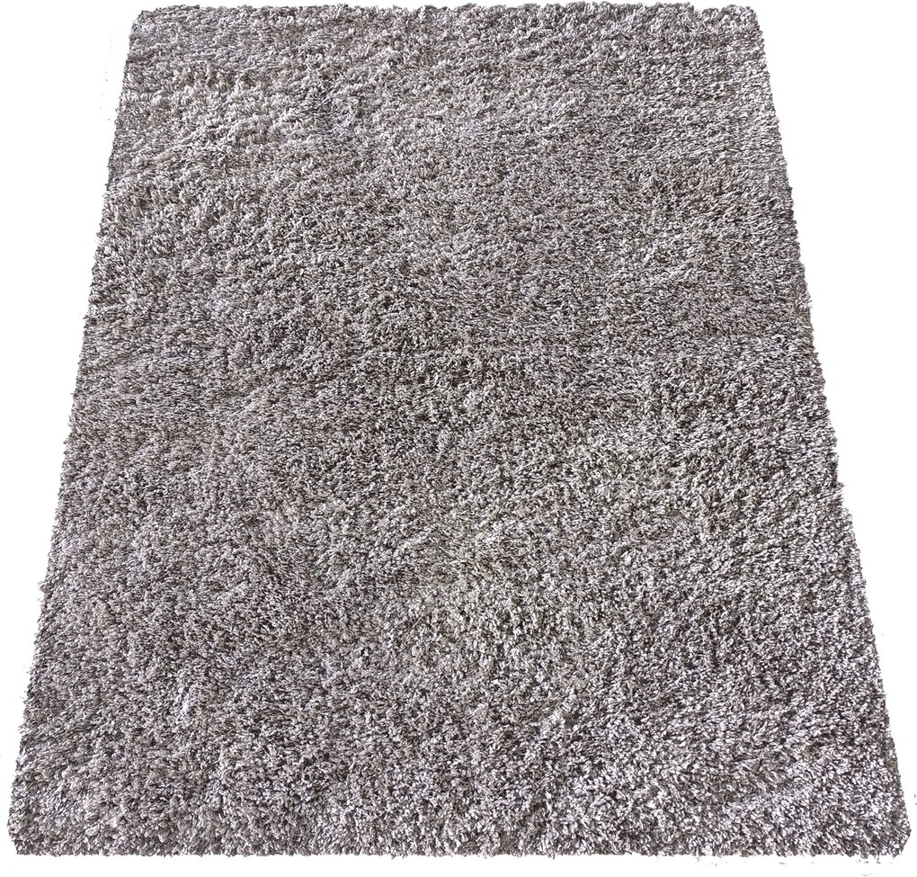 DY Sivo-béžový protišmykový shaggy koberec Camel Rozmer: 160x220 cm