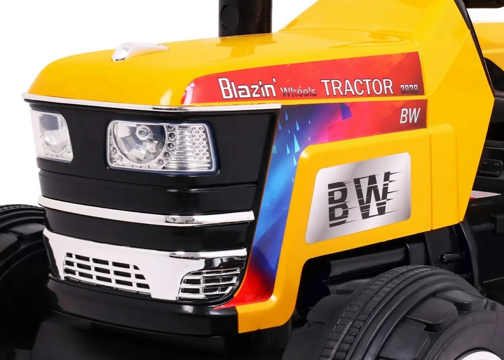 RAMIZ ELEKTRICKÝ TRAKTOR BLAIZN  ŽLTÝ - 2x35W - 12V/7Ah - 2024