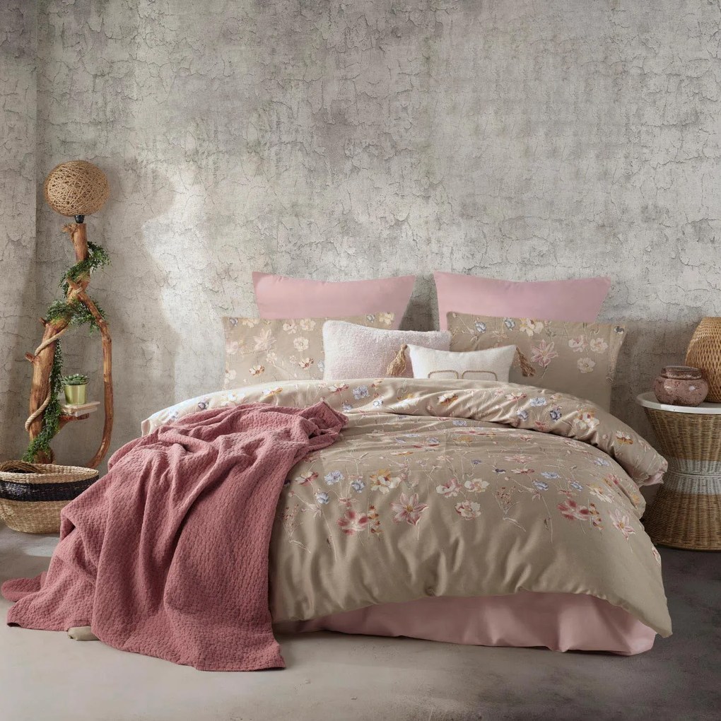 SATÉNOVÉ OBLIEČKY ROSABELLA EXCLUSIVE 160X200 CM, 2KS 70X80 CM KVETY