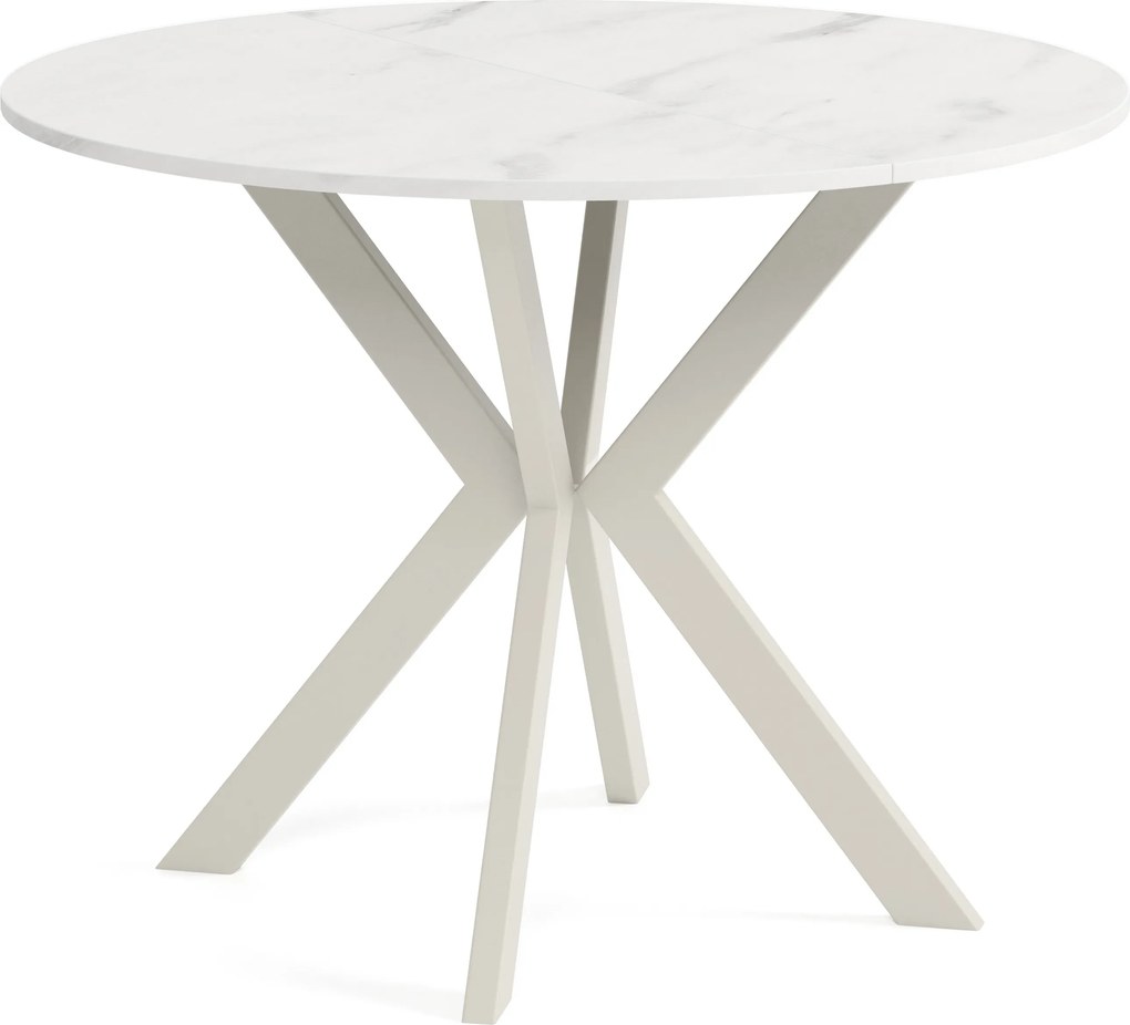 Okrúhly rozkladací jedálensky stôl DEVO Veľkosť: 90 - 128 cm