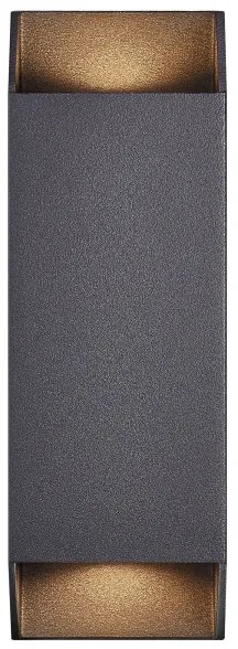 Nordlux - Vonkajšie nástenné svietidlo NICO 2xGU10/35W/230V IP54 čierna