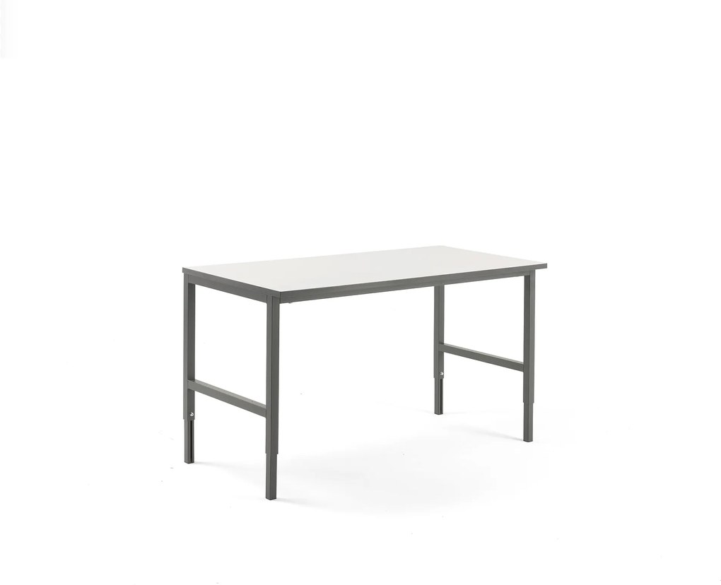 Dielenský stôl Cargo, 1600x750 mm, biela / šedá
