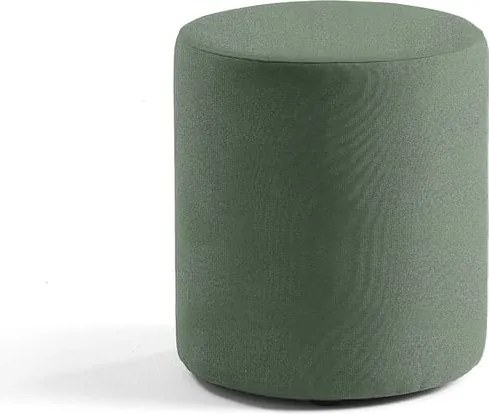 Taburet CASUAL, Ø 440 mm, látka CURA, tmavozelená