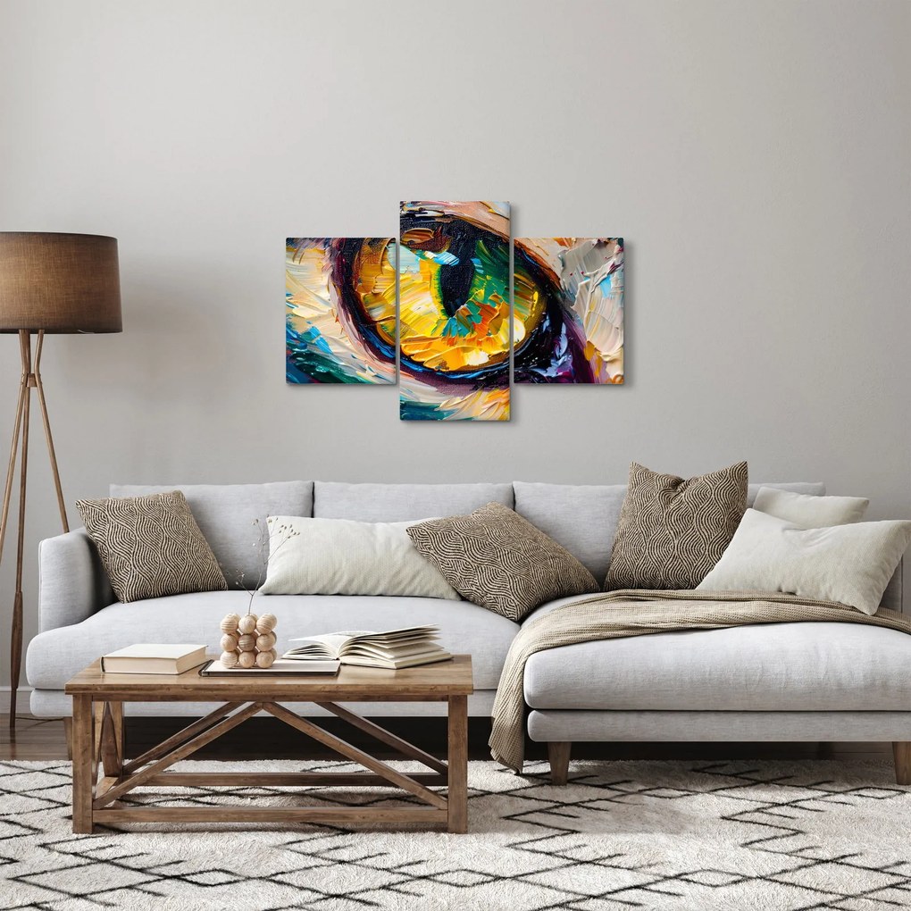 Obraz - Maľba mačacieho oka (90x60 cm)