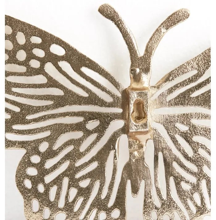 Kovová nástenná dekorácia 26x16 cm Butterfly – Light & Living