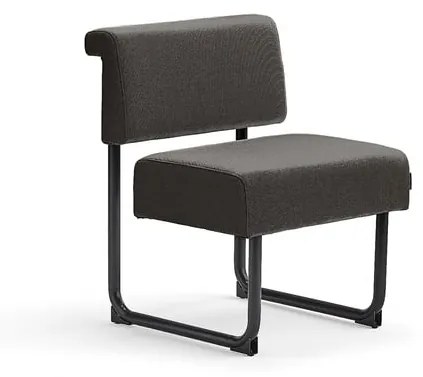 Kreslo START, dĺžka 600 mm, tkanina, tmavohnedá