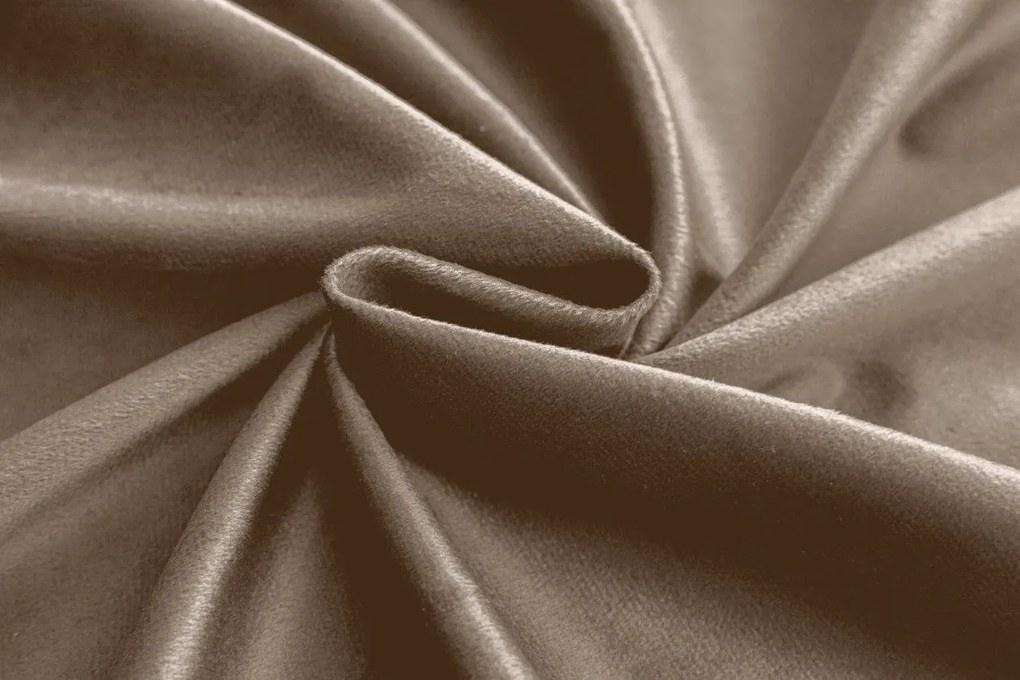 Béžový zatemňovací záves VELVET 140x270 cm Zavesenie: Riasiaca páska