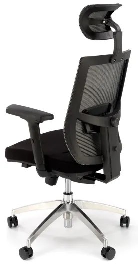 Kancelárska stolička ELMIR čierna/sivá