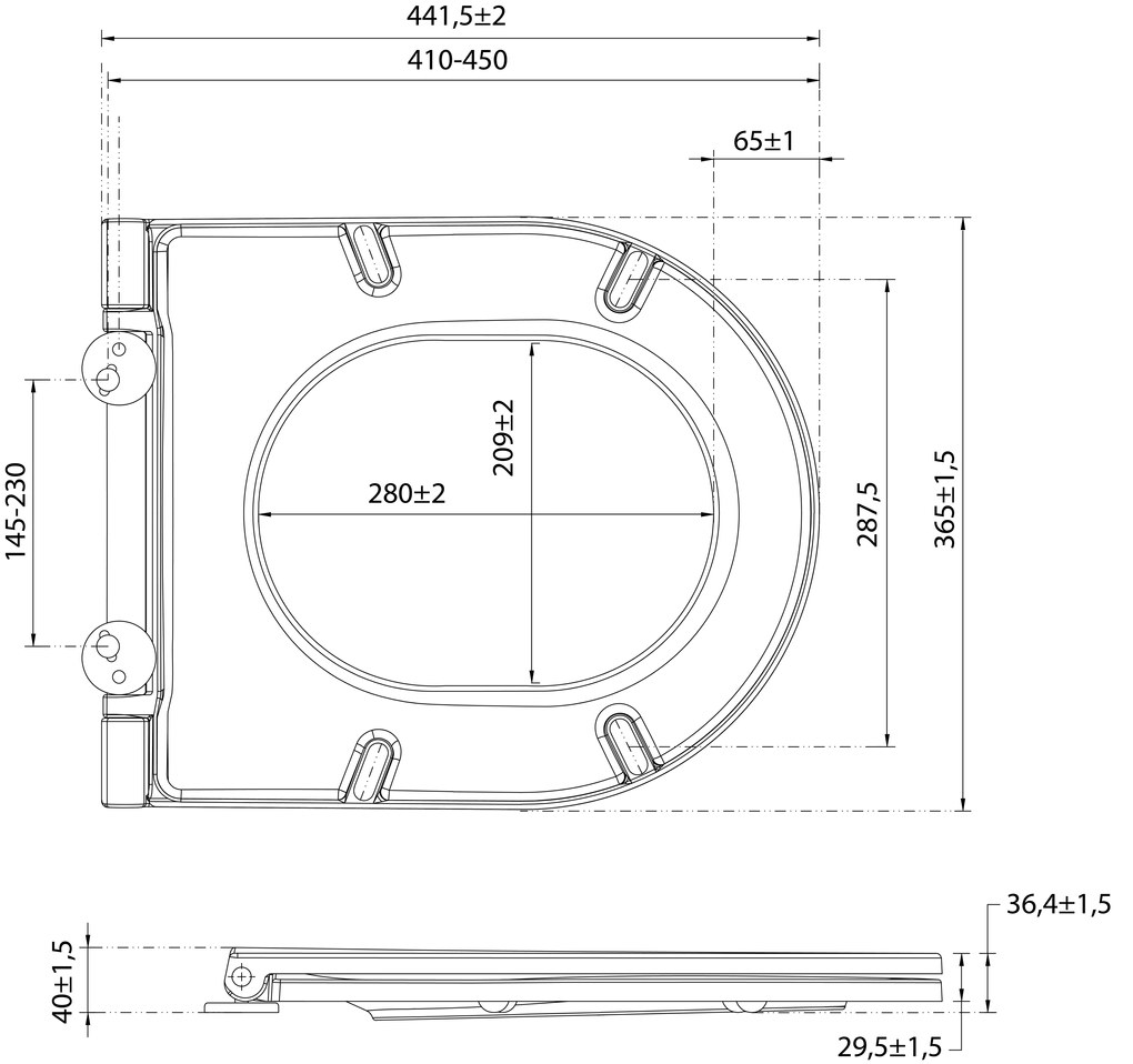 Isvea Isvea, INFINITY WC sedátko SLIM, Easy Take, Soft Close, červená matná, 40KF0543I-S