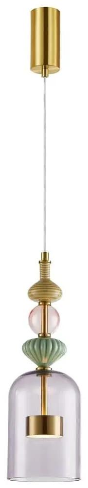 Milagro LED Luster na lanku ARTE LED/12W/230V pr. 13 cm mosadz MI2311