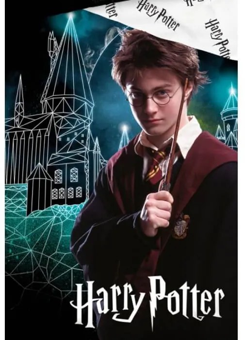 Detská obliečka Harry Potter Čarovný Rokfort