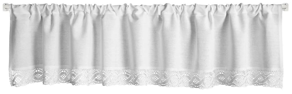 Hotová záclona VINCE 150 x 30 cm biela