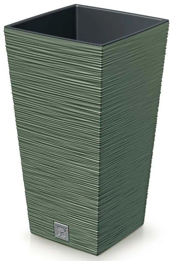 Kvetináč Furu štvorec 265 – tmavozelený