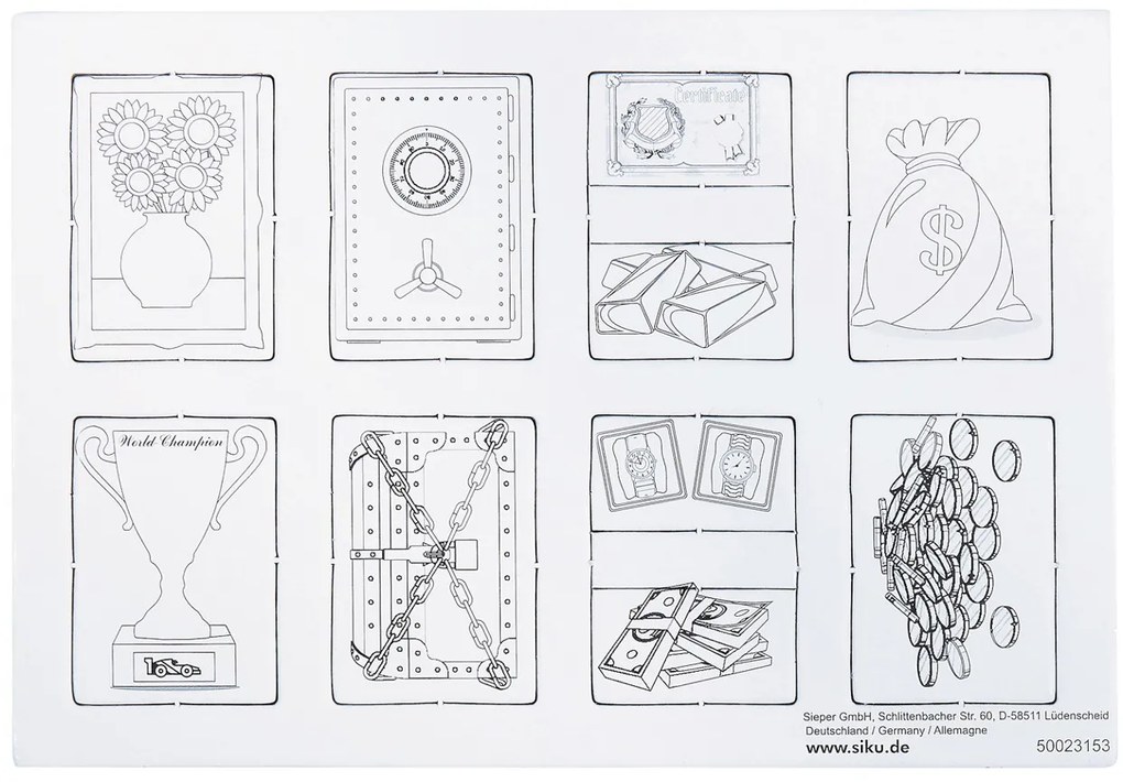 SIKU Super – bezpečnostné auto pre prepravu peňazí a cenností s nálepkami, 1:50